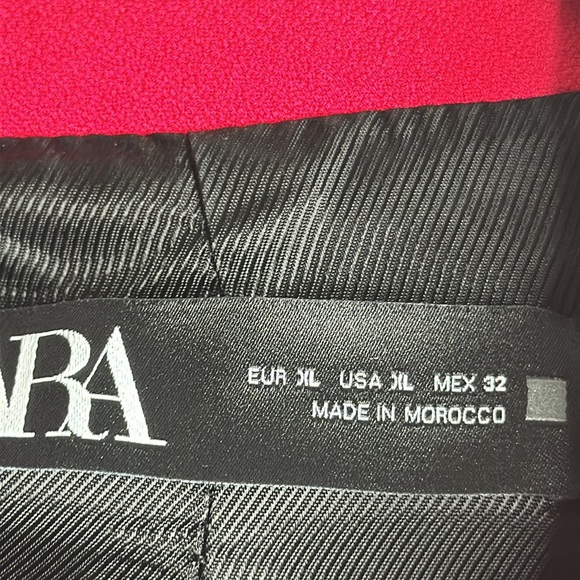 Zara pink double breasted blazer size XlArge new - Picture 6 of 8